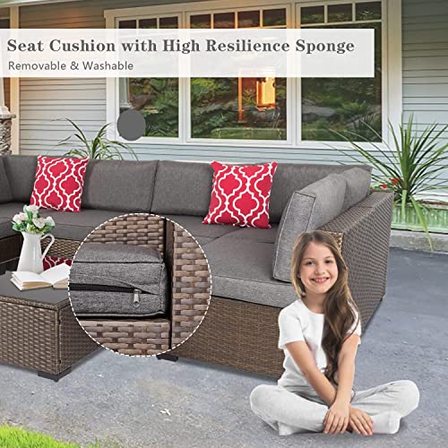 Ide·o Patio Furniture Sets Backyard Furniture - 7 Pcs Patio Conversation Sets, Wicker Patio Furniture, Outdoor Patio Set, Outdoor Patio Furniture #TOP2
