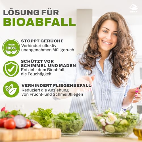 Biotonnen Pulver mit Zitronenduft, gegen Maden und Geruch, Fliegen, 500 g für Biotonne, Kompost Eimer, Mülleimer, Camping (500 g)
