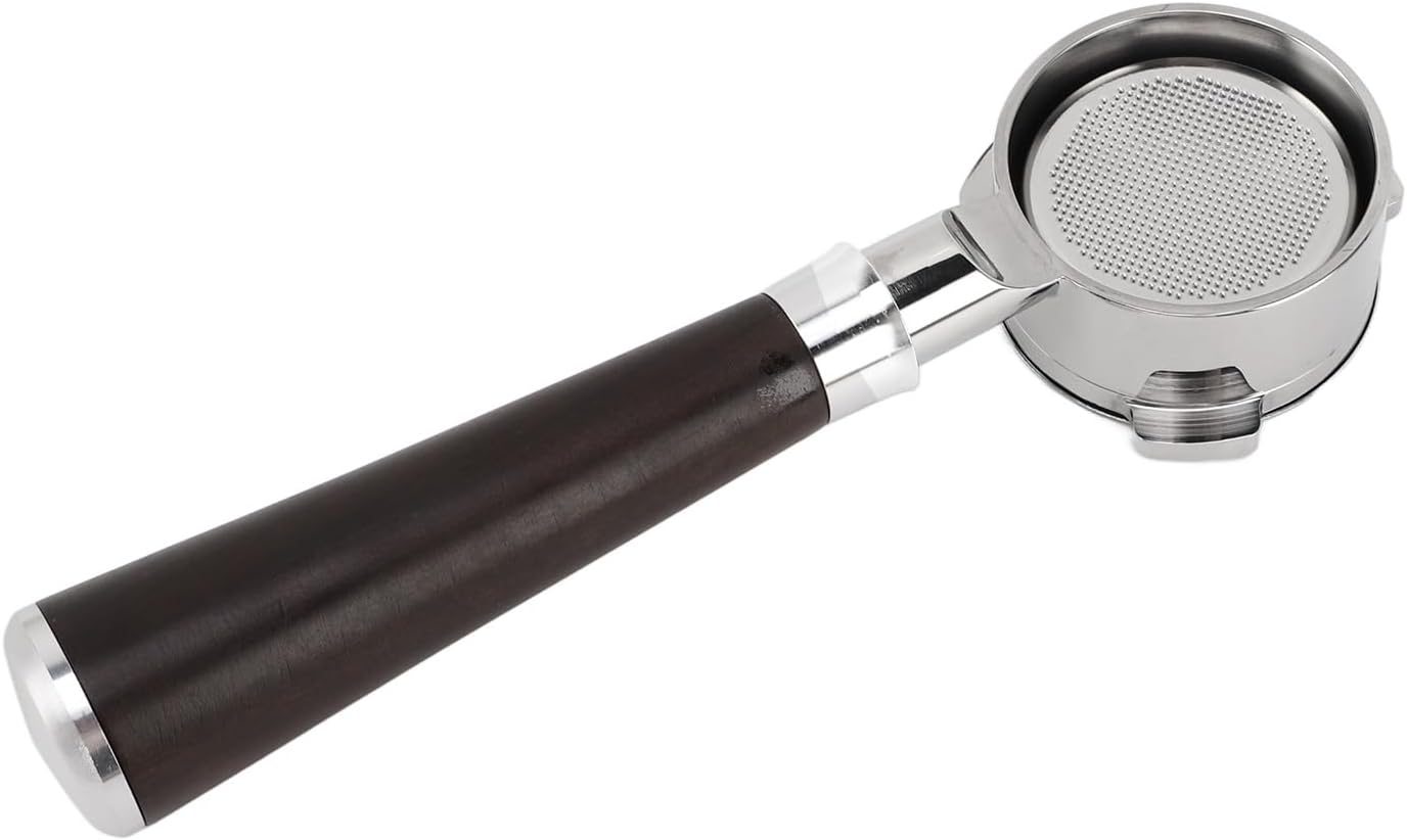 54mm Bottomless Portafilter, Stainless Steel Detachable Coffee Portafilter Espresso Handle Espresso Accessories Replacement Parts for Coffee Machine