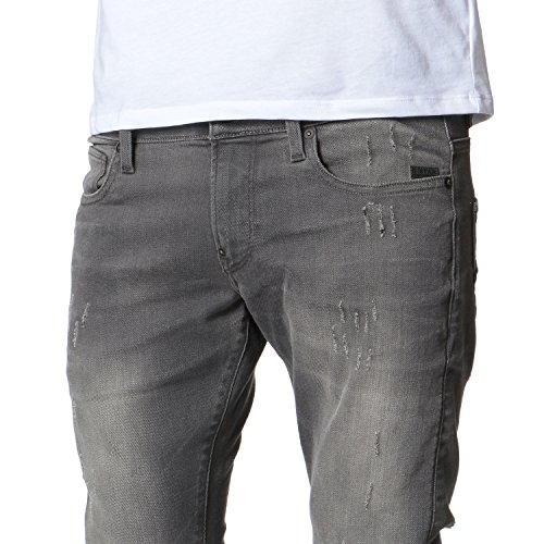 G-STAR Revend Skinny, Jeans Uomo, Grigio (Lt Aged Destroy 51010-6132-1243), 32W / 34L - 2