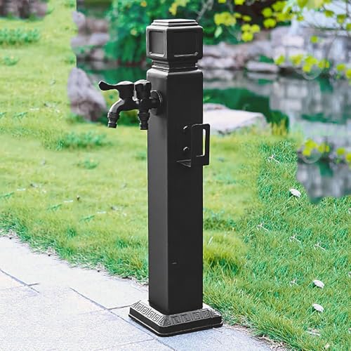 Generisch Wassersäulen-Gartenpumpe Tragbar Spritzpistole Und Schlauchhaken Wasserzapfsäule Garten Wasserhahn Säule Wasserzapfstelle Frostsicherer Außenwasserhahn,A