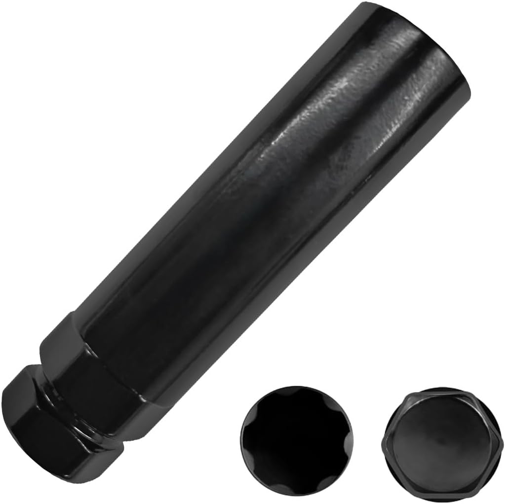 ZIMISI Large 6 Spline Lug Nut Socket, Aftermarket Splines Tuner Lug Nut Key Replacement, Universal Car Wheel Lock Removal Tool for 7/8"/22mm and 13/16"/21mm Hex Socket Wrench (Large 6 Spline)