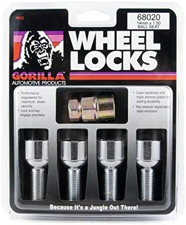 Gorilla Automotive 68020 Gg Bola de bloqueo de perno 14-1.50 Chr 32Mm