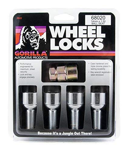 Accesorios para Autos, Wireless Gorilla Automotive 68020 Gg - Bola de bloqueo de tornillo 14-1.50 Chr 32 mm