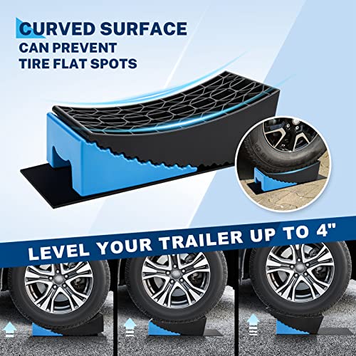 Kohree HY1650-HM-FBA Camper Leveler, Up To 35,000 Lbs, Upgrade 2 Packs Sturdy Rv Curved Levelers thumb #3