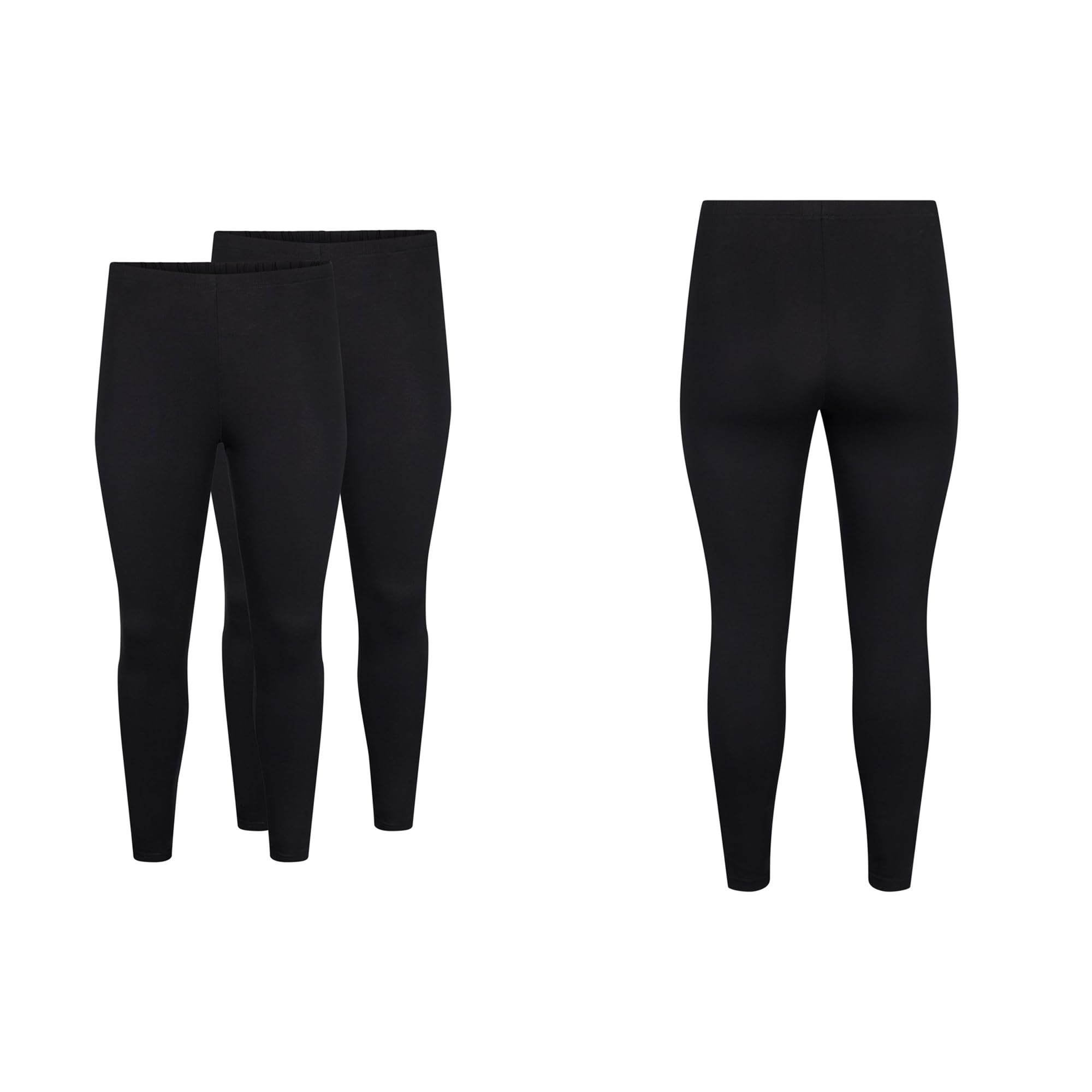 Zizzi Flash by Femmes Grandes Tailles Leggings Coton Lot de 2 Taille