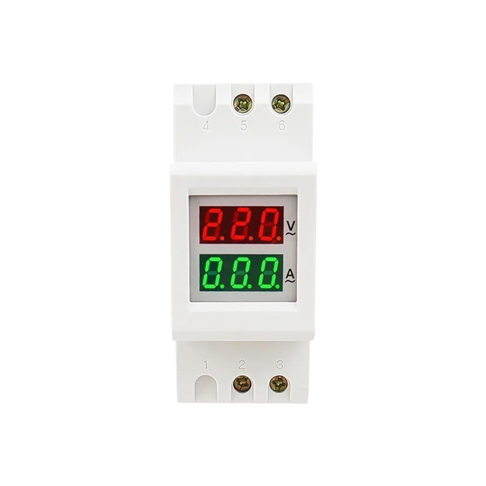 Voltímetro amperímetro CA 200-450V medidor de energía LED carril DIN 2P con transformador integrado 5