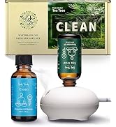 VTS Waterless Diffuser with Essential Oils Set, Tea Tree Essential Oil Aromatherapy Gift Set for ...