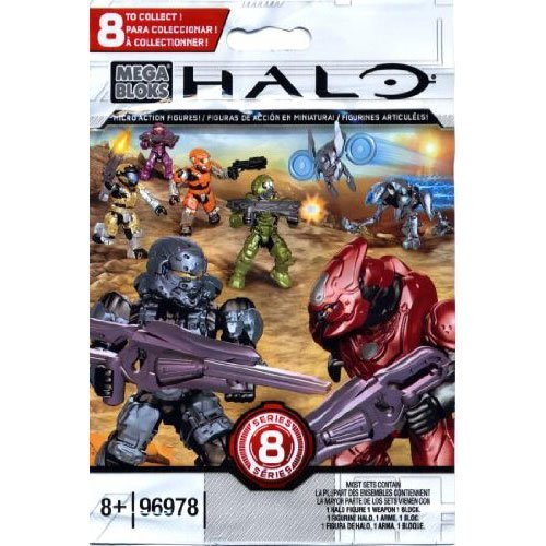 Halo Mega Bloks Series 8 Micro Action Figure Blind Bag Mini Figure