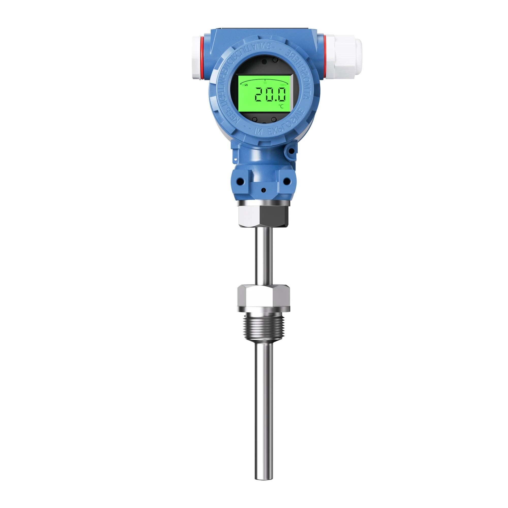 Sensor PT100 de acero inoxidable 304, 0-100 ℃, 0-200 ℃, -50-200 ℃, convertidor de señal de temperatura, 4-20 mA, M27*2, transmisor de temperatura de señal PT100(0-200C 4-20mA)