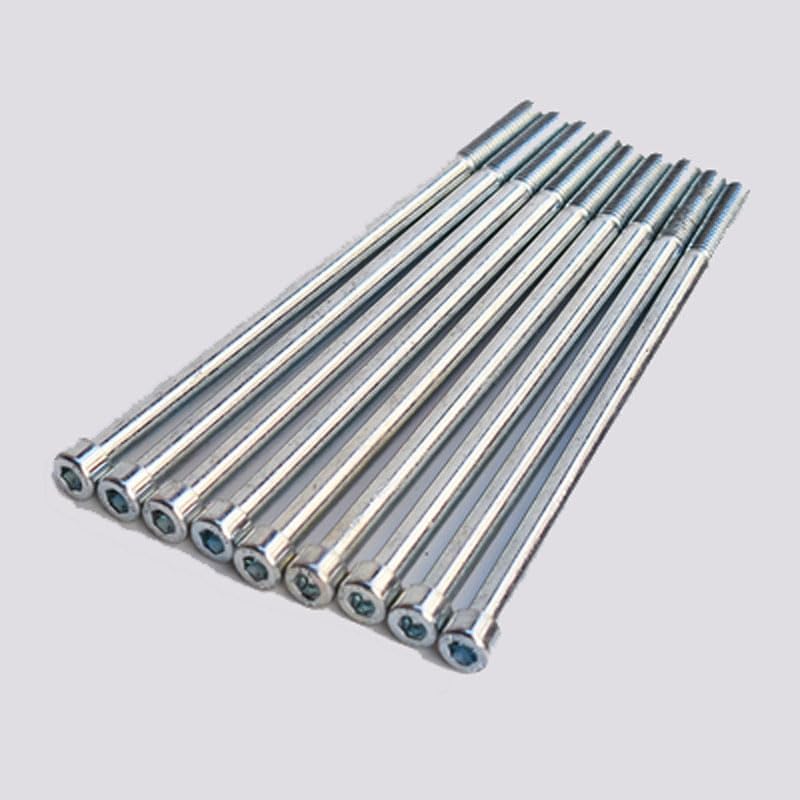 2pcs M6*185mm Allen screw cylindrical head lengthing bolt machine nail 8.8 grade carbon steel plating zinc TYPE1362