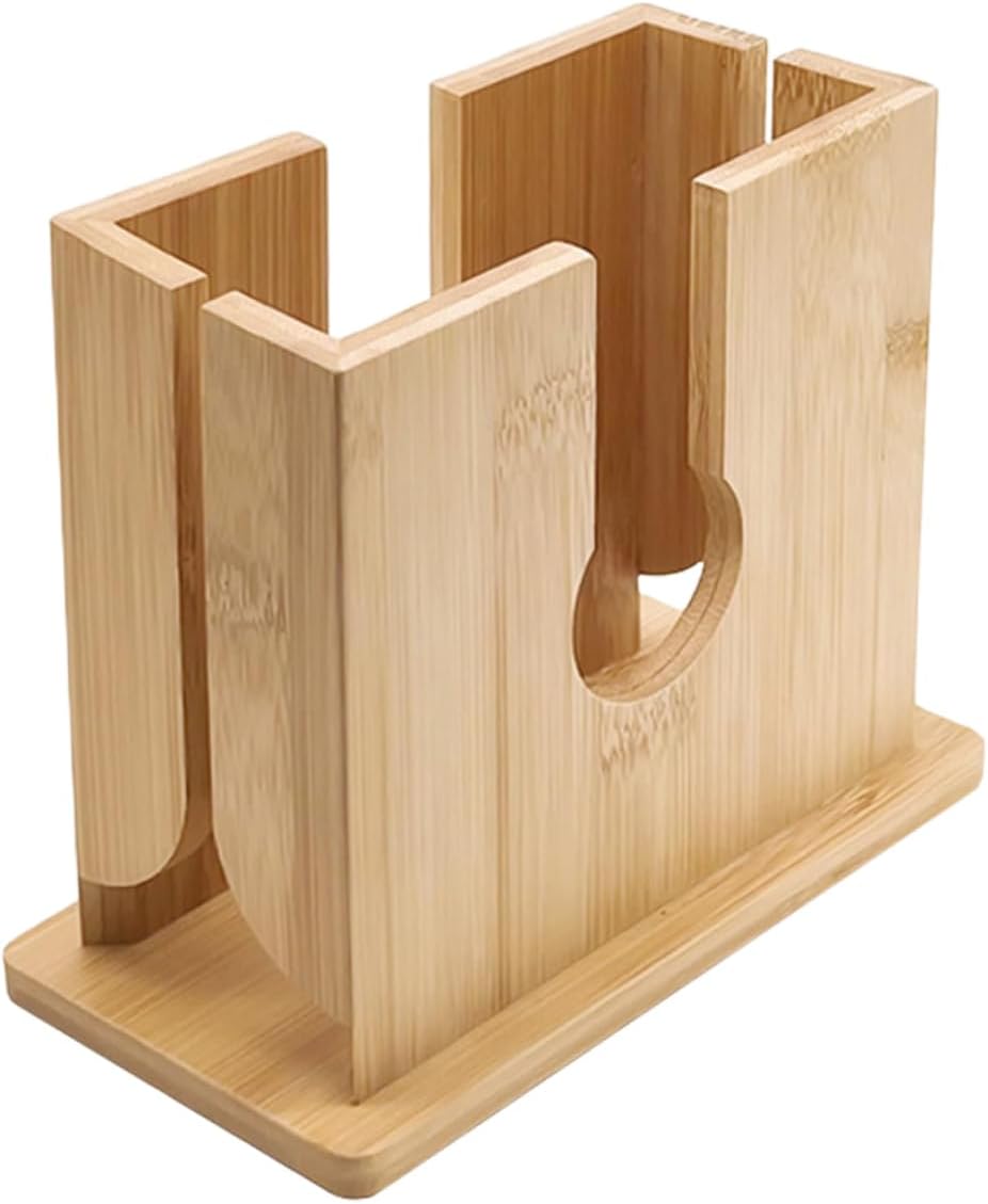 PRETYZOOM Slicer Holder - Base Wooden Bread Slicing Machine for Easy Cutting Bagels Efficient Kitchen Tool for Toast and Baked Goods