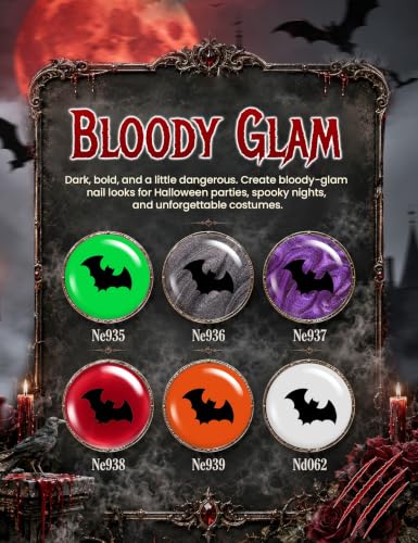 Image of Beetles Halloween Box Vampiric Feast Gel Nail Polish Kit with Mini UV Light
