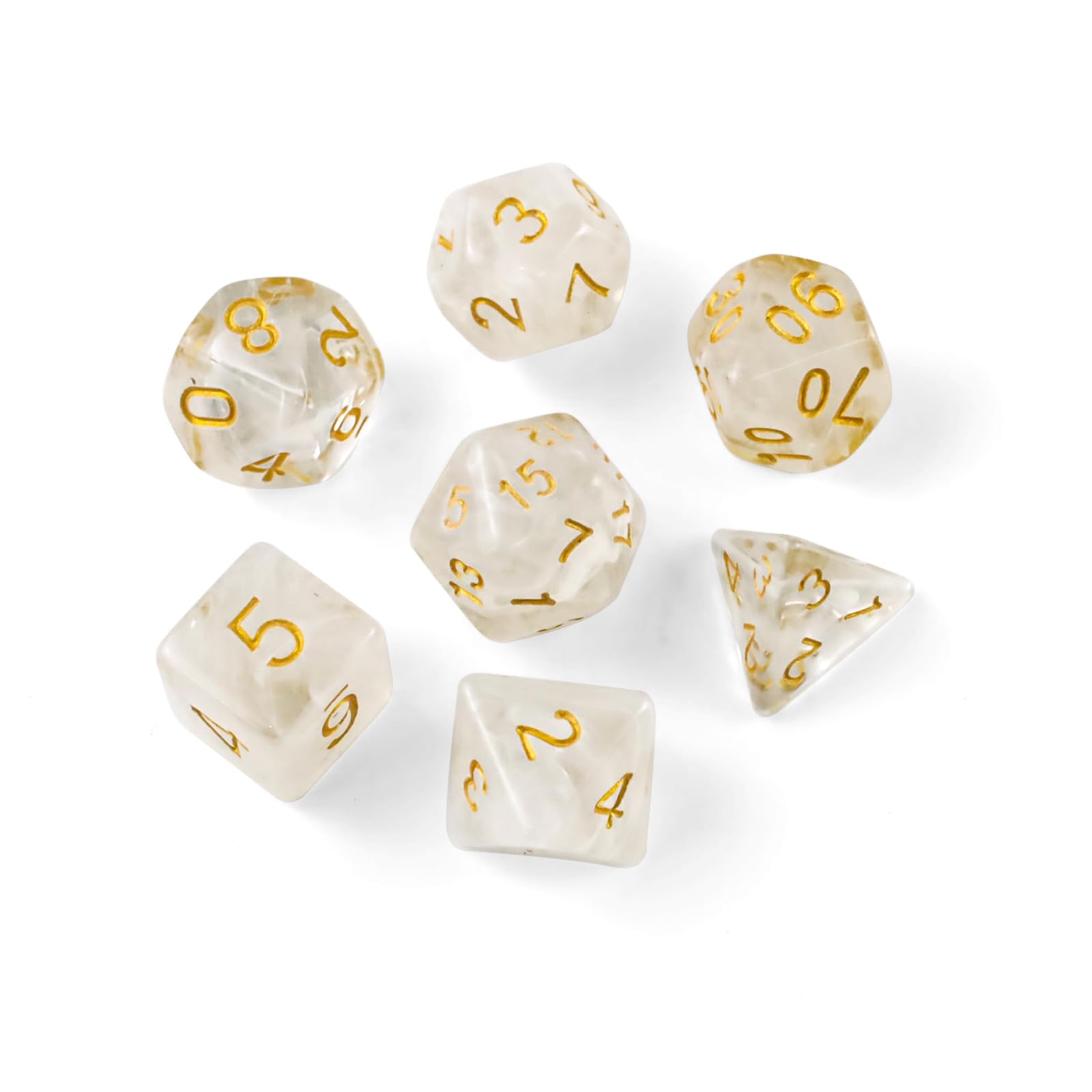 DND Dice, 7 Stück MTG Polyedrische Würfel Set, D&D Würfelset