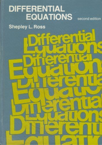 Differential Equations 047100930X Book Cover