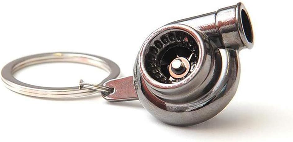 Spinning Turbo Keychain Keyring (Black)