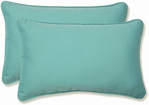 Vista 193 de Pillow Perfect - Cojín cuadrado para asiento de esquina para exteriores o interiores, color cobalto