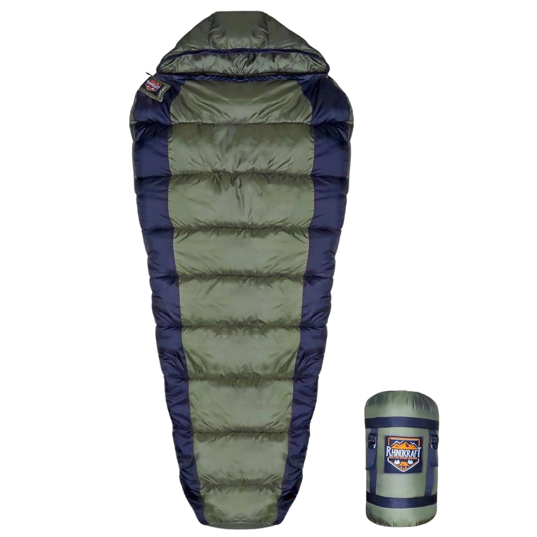 RhinoKraft Camping Sleeping Bag - 3 Season Warm & Cool Weather - Summer, Spring, Winter, Light Weight, for Adults & Kids - Camping Gear Equipment, Traveling and Outdoors (B0CNDDLMY7) Amazon Price History, Amazon Price Tracker