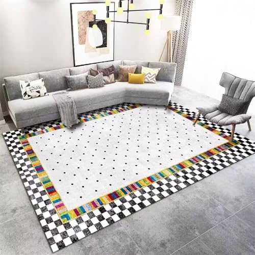 Tapis tout doux gris lavable pour un salon moderne sans contrainte
