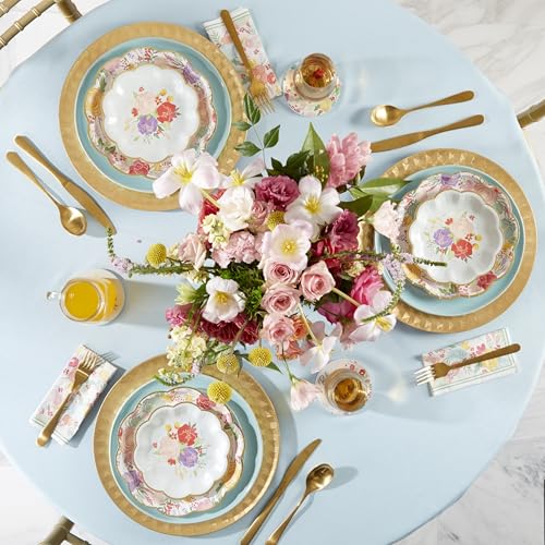 Kate Aspen Garden Blooms 9 in. Premium Decorative Paper Plates | Party Supplies (350 GSM weight -Set of 16) - Perfect for Weddings, Bridal Brunches, Bridal/ Baby Showers by Kate Aspen - Used condition - Image 6