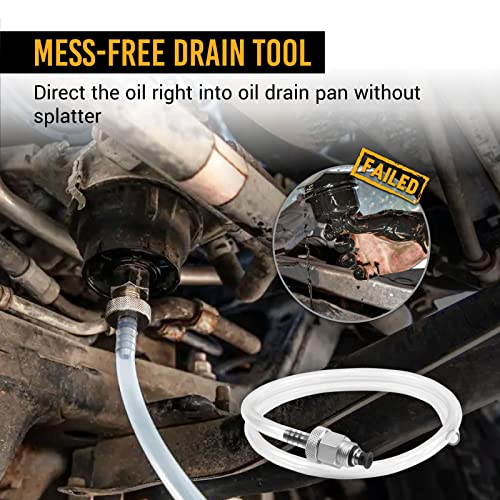 EWK 64mm Forged Oil Filter Wrench & Drain Hose for Toyota, Lexus, Scion 2.0L - 5.7L Oil Change Tool - Thumbnail 5