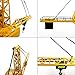 KNACKTOYZ 6 Channel Remote Control Crane Toy for Kids - 50.4 inch RC Tower Crane with LED Lights & Sounds, 680° Rotation Lift Construction Vehicles, Excavator Toy for Ages 4,5,6,7,8 Boys & Girls