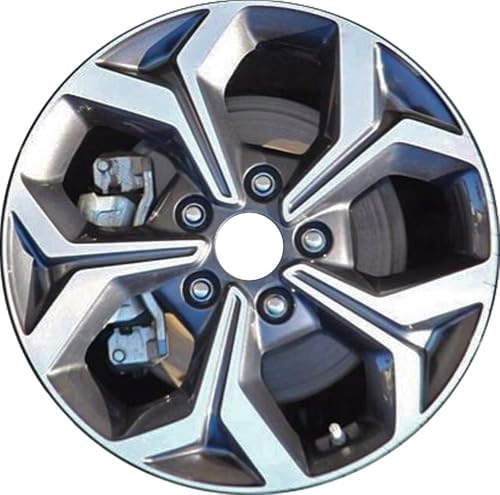 16" 16x6.5" Factory OEM Machined and Grey Aluminum Alloy Wheel Ri...