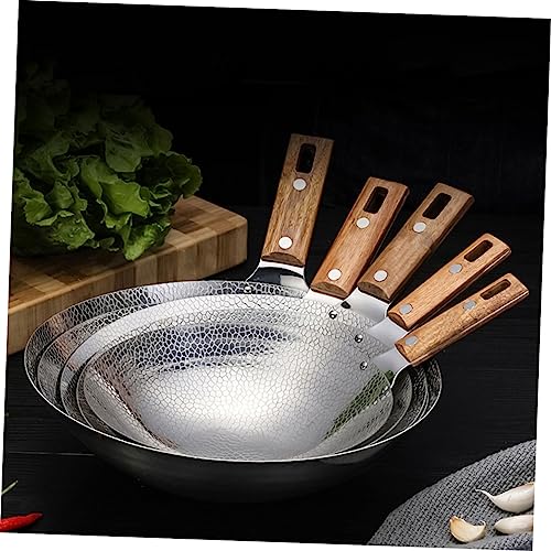 Wok de acero inoxidable Garneck para cocinar en casa miniatura 7