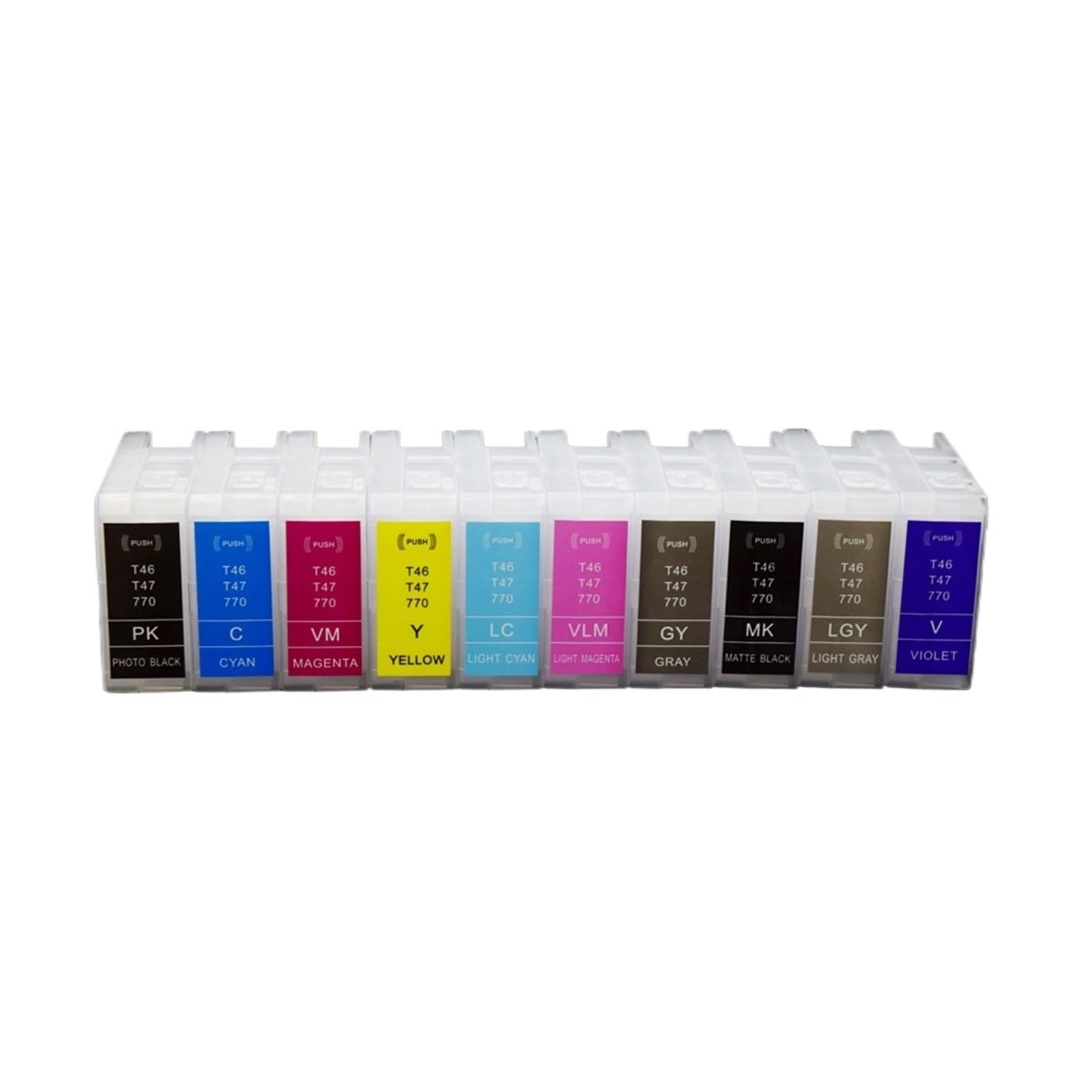 Compatibile con Epson, T46S T47A Cartuccia Inchiostro P700 P900 | SC-P700, SC-P900, P700, P900, Senza chip, Cartuccia d'inchiostro ricaricabile, Stampante