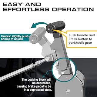 OceanicEcho Handicap Drivers Fixed Hand Controls Permanent Device, Driving Hand Controls Car Pedal Assist Controls