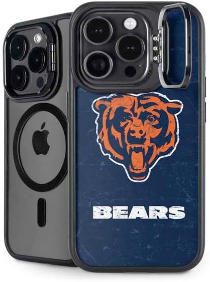 Skinit Kickstand Phone Case Compatible with iPhone 14 Pro Max - Officially Licensed NFL Chicago Bears - Alternate Distressed Design