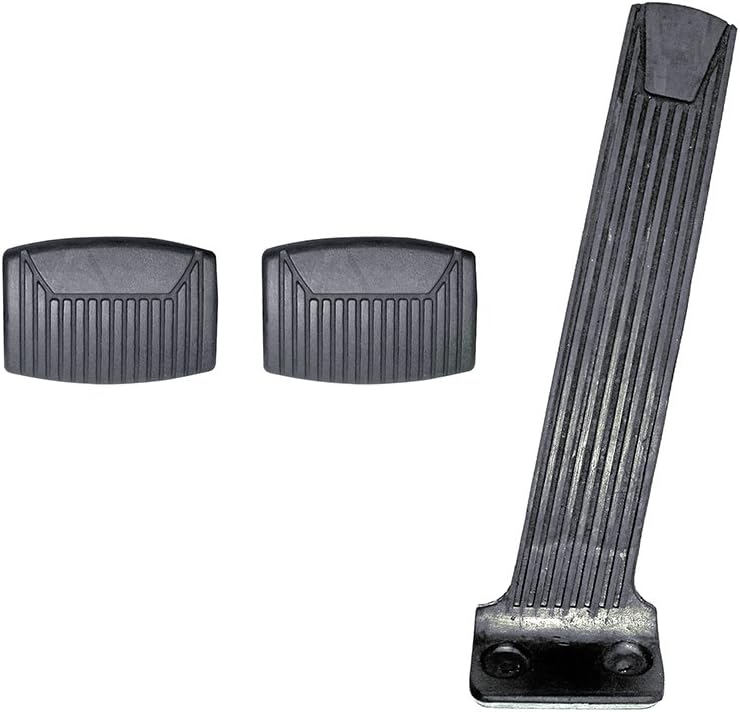 Compatible/Replacement For Accelerator Gas Brake Clutch Pedal Pad Kit Rubber 1960-65 Falcon, Galaxie, Fairlane (EBB7A-9735KT)