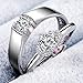 Imagen de LFWZY YANRR Par Anillo Moda noviazgo Pareja Anillo Vivo Masculino Damas Boda