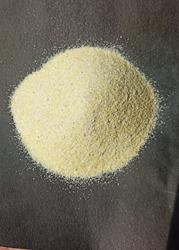 Natural Yellow Chalcedony Dust Powder, Fine Crushed Inlay for Art & Craft, Project Work, Weight 1.5 Oz, Yellow Color Inlay Sand