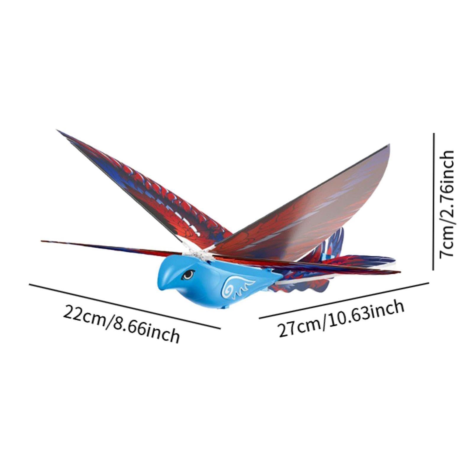 Uccello Giocattolo Radiocomandato, Uccello Volante Giocattolo per Bambini, Blu