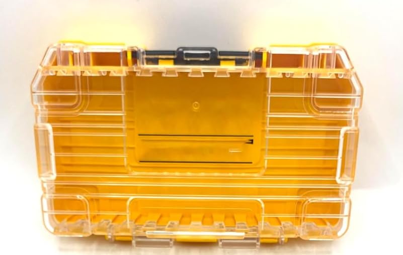 Pack of 2 DT70801 Parts Storage Box DT70801-QZ 150 * 95 * 45mm Yellow Screwdriver bit Part Storage Box Parts Assembly for Dewalt Replacement Accessories
