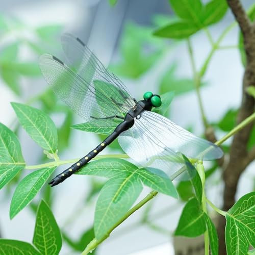 20Pcs Artificial Dragonfly Hat Clip,Dragon Fly Clips for Bugs,Realistic Fake Dragonflies Fly Repelling Supplies,Simulated Dragonfly Keychain Attach to Backpack Hat - 4