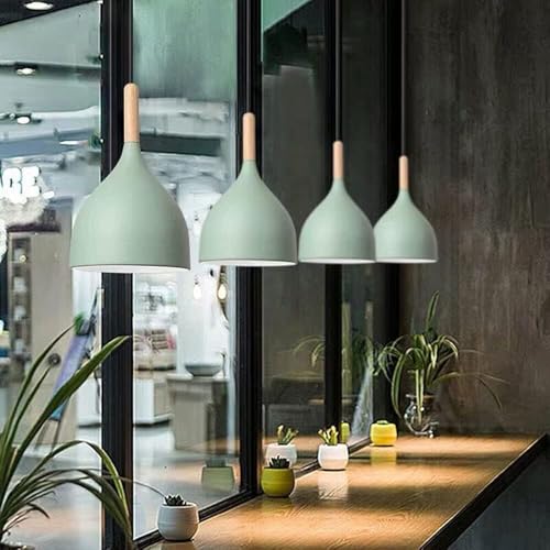 Lámpara colgante LED marrón ajustable para solucionar techos altos e islas oscuras 2