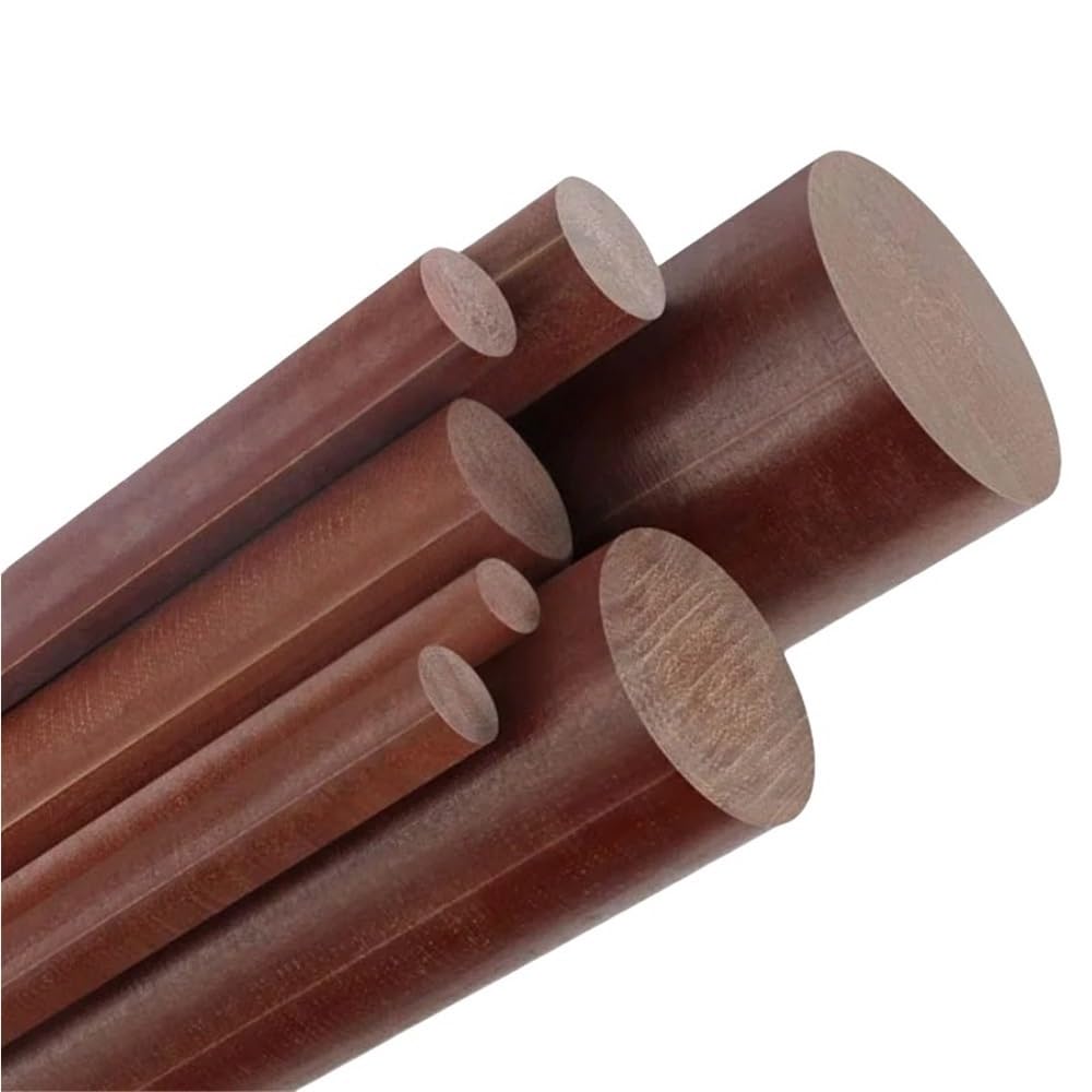 Phenolharzstab Durchmesser 8–50 mm Phenollaminat, elektrischer Holzstab, 500 Länge, schlagfester Stab, 1 Stück(30mm)