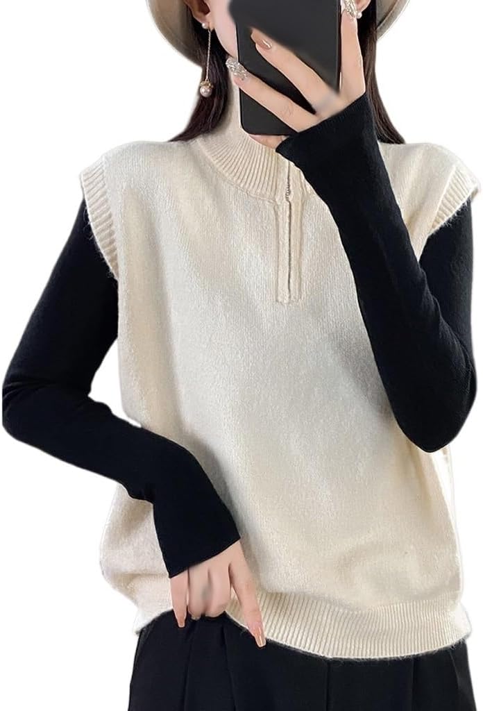 ヴィンテージ カラフル 総柄 スクエアネック ニット ハンドニット A2