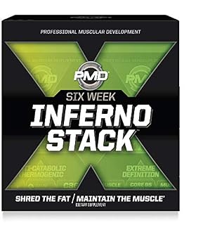 PMD Sports Six Week Inferno Stack - Maximum Strength Fat Burner and CLA