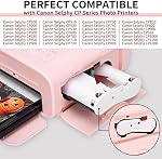 Compatible avec Canon Selphy CP1500 CP1300 Papier et Encre Taille Postcard 4 x 6 po | 3 Encres + 108 Feuilles Glossy KP-108IN Papier Photo Résistant à l'Eau / Empreinte Digitale / Oxydation pour Selphy CP1200 / 1000 / 910 / 900