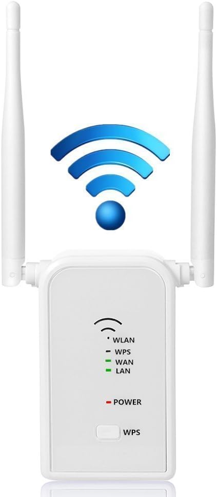 Laserbeak WiFi Repeater Extender Amplifier 300M Wireless Internet Booster Hotspot AP Router 2,4 GHz IEEE802.11n/g/b mit WPS（white）