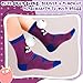 Jamntower Crazy Silly Funny Wacky Socks Monster Socks 3D Eyes Novelty Fashion Cartoon Fuzzy for Gifts, Party Costume(Purple,M,Playful)