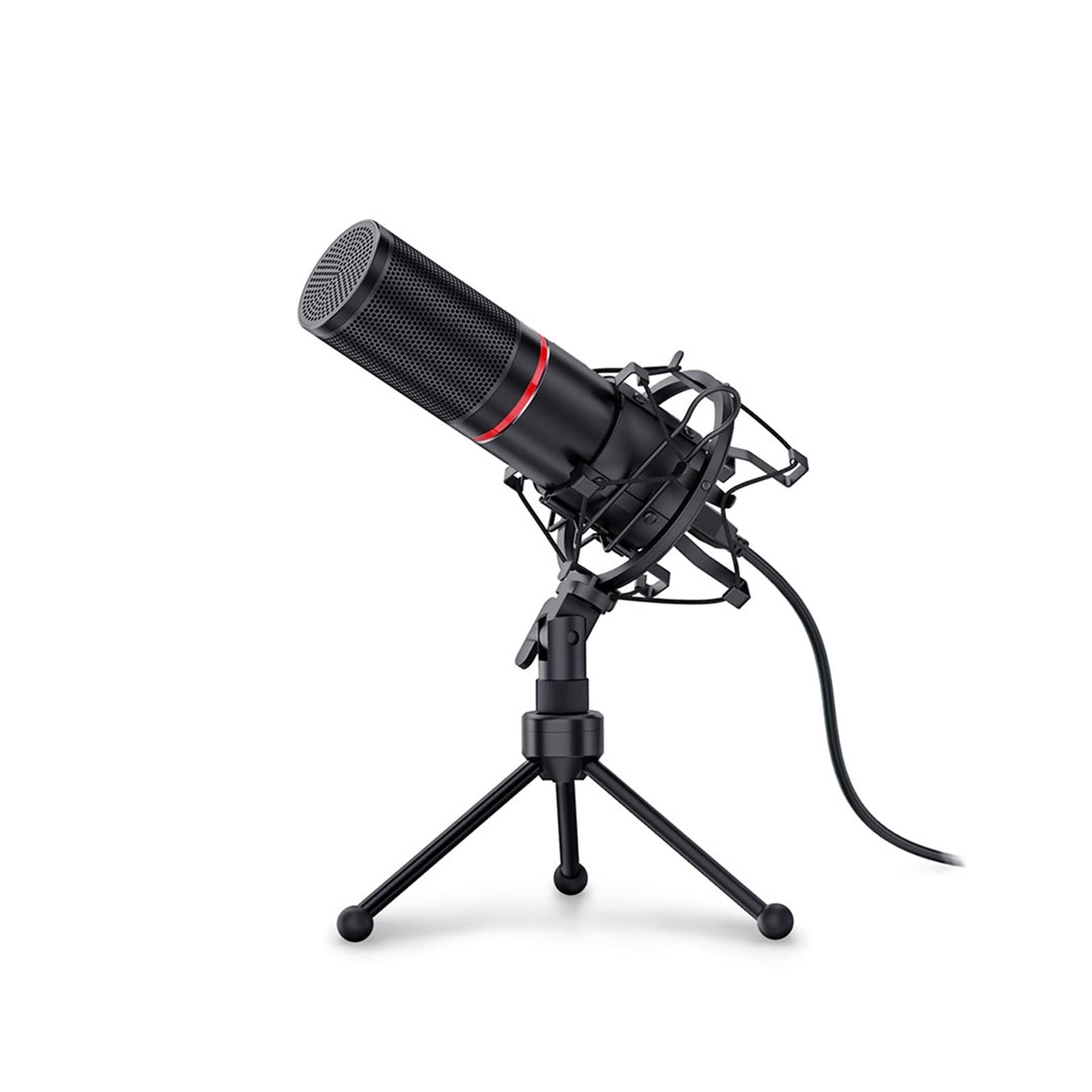 Microphone USB GM300 en métal pour studio d'ancrage et enregistrement de podcasts