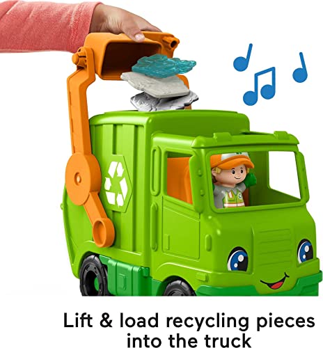 Little People Musical Toddler Toy Recycling Truck Garbage Vehicle With Figure For Pretend Play Ages 1+ Years #TOP2