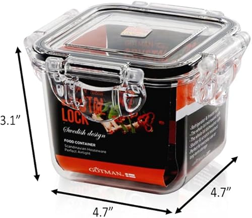 Miniatura 2 de gotman Contenedor hermético de almacenamiento de alimentos, Tritan 100%  Cajas organizadoras de verduras sin BPA  Contenedores de alimentos aptos