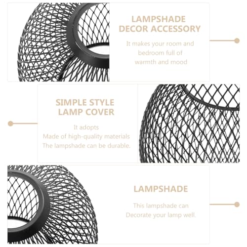 Image of Cabilock Hollow-Out Metal Lamp Shade 5.51 Inch Spherical Ceiling Light Cover Set of 2 for Bedroom Decorative Lighting Accessories Easy Installation