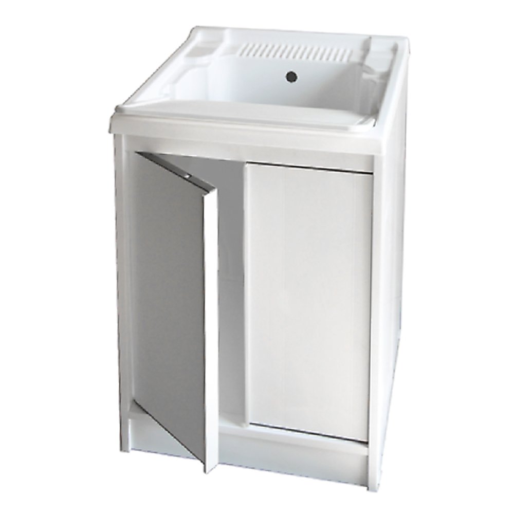 FRASCHETTI Mobile Lavatoio Lavello in Resina e Pvc con Piano Lavaggio Richiudibile 60X50X84h cm