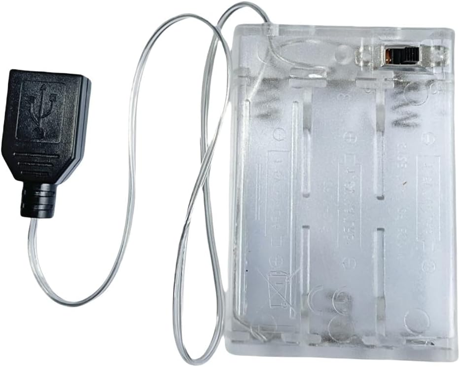 USB Portable Battery Pack for Neon Signs - 5V LED Neon Sign Power Supply, Convert USB-Powered Neon Lights to Battery-Operated